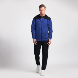 Select Oxford Kapuzen-Sweatjacke blau/schwarz S