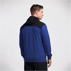 Select Oxford Kapuzen-Sweatjacke blau/schwarz S