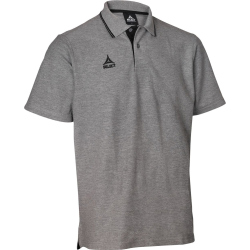 Select Oxford Poloshirt grau XXL