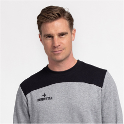 DERBYSTAR Ultimo Sweatshirt grau/schwarz S