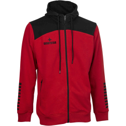 DERBYSTAR Ultimo Kapuzen-Sweatjacke rot/schwarz L