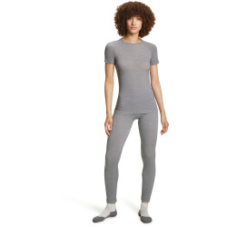 FALKE Wool-Tech Light Merinowolle T-Shirt Damen 3757 - grey-heather XS
