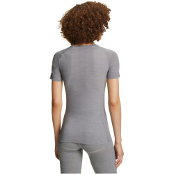 FALKE Wool-Tech Light Merinowolle T-Shirt Damen 3757 - grey-heather XS