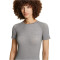 FALKE Wool-Tech Light Merinowolle T-Shirt Damen 3757 - grey-heather XS