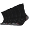 6er Pack SKECHERS Seasonal Work Crew Socken Herren 0005 - black 41-46