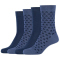 4er Pack camano Soft Stars Crew Socken Damen