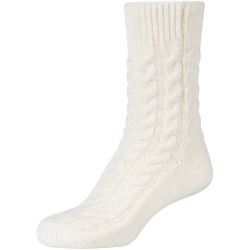 2er Pack camano Cosy Cable Stitch Crew Socken Damen