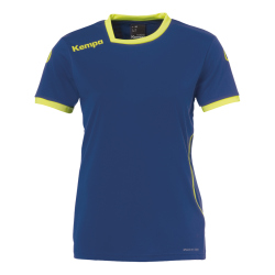 Kempa CURVE TRIKOT WOMEN deep blau/fluo gelb XXL