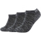 3er Pack SKECHERS Mesh Ventilation Sneakersocken 9704 - dark grey random 35-38