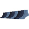 9er Pack SKECHERS Casual Quarter Socken Damen 5500 - denim melange 35-38