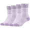 4er Pack SKECHERS Casual Cozy Jacquard Crew Socken Damen 4062 - orchid hush mouliné 39-42