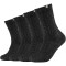 4er Pack SKECHERS Casual Cozy Crew Socken Damen 9998 - black mouliné 35-38