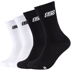 4er Pack SKECHERS Cushioned Crew Tennissocken 0001 -...