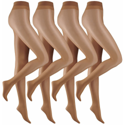 4er Pack camano Basic everyday 20 DEN Feinstrumpfhose...