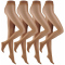 4er Pack camano Basic everyday 20 DEN Feinstrumpfhose Damen 0011 - make up 36/38