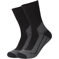 2er Pack camano Outdoor Socken 0005 - black 35-38