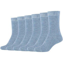 6er Pack camano Silky Feeling Crew Socken Damen 0099 -...