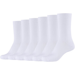 6er Pack camano Silky Feeling Crew Socken Damen 0001 -...