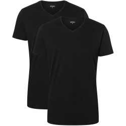 2er Pack camano Men comfort BCI cotton V-Neck T-shirt...