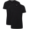 2er Pack camano Men comfort BCI cotton V-Neck T-shirt 9999 - black S