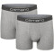 2er Pack camano Men comfort BCI cotton Boxershorts 9300 - light grey melange S