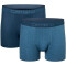 2er Pack camano Men comfort BCI cotton Boxershorts 5803 - blue mix S