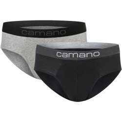 2er Pack camano Men comfort BCI cotton Slips 9997 - black...