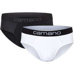 2er Pack camano Men comfort BCI cotton Slips 1001 - white...