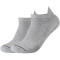 2er Pack camano Sport Multifunktions-Sneakersocken 9300 - light grey melange 35-38