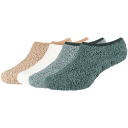 4er Pack camano Sustainable Cosy Antirutsch Sneakersocken...