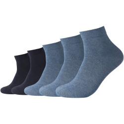 5er Pack camano Red Classics Quarter Socken 5500 - denim...