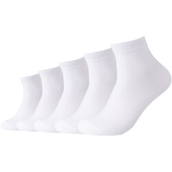 5er Pack camano Red Classics Quarter Socken 1000 - white...