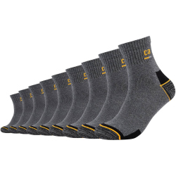 9er Pack camano Work Quarter Socken 9700 - dark grey...