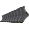 9er Pack camano Work Quarter Socken 9700 - dark grey melange 39-42