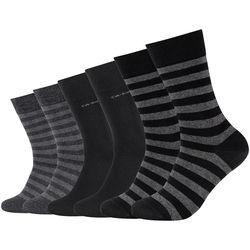 6er Pack camano Soft Stripe Crew Socken Herren 9999 -...