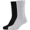 2er Pack camano Sustainable Cosy Crew Socken Damen 9999 - black 39-42