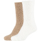 2er Pack camano Sustainable Cosy Crew Socken Damen 1901 - taupe 39-42