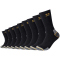 9er Pack camano Work Crew Socken 9999 - black 39-42