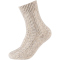 camano Cosy Cable Stitch Crew Socken Damen 8201 - nature 35-38