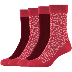 4er Pack camano Soft Crazy Dots Crew Socken Damen 4490 -...