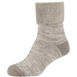 camano Mouline Cosy Crew Socken Damen 1901 - taupe 35-38