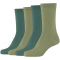 4er Pack camano Soft Baumwoll Crew Socken Damen 7680 - mosstone 35-38
