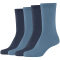 4er Pack camano Soft Baumwoll Crew Socken Damen 5444 - captains blue 35-38