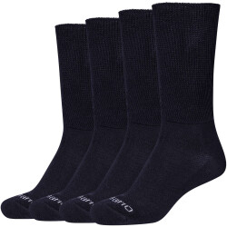 4er Pack camano Bio-Baumwoll Diabetiker Crew Socken 5999...
