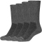4er Pack camano Bio-Baumwoll Diabetiker Crew Socken 0008 - anthracite 39-42