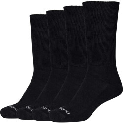 4er Pack camano Bio-Baumwoll Diabetiker Crew Socken 0005...