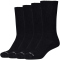 4er Pack camano Bio-Baumwoll Diabetiker Crew Socken 0005 - black 43-46