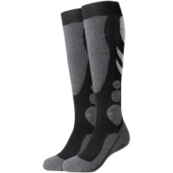 2er Pack camano Outdoor Kniestrümpfe 0005 - black 35-38