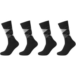 4er Pack camano Soft Classic Argyle Crew Socken Herren...