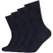 4er Pack camano Mercerised Baumwolle Crew Socken Herren 0004 - navy 39-42